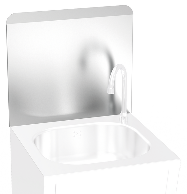 Stainless steel backsplash for 061012 hand washbasin